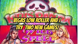 NEW! VEGAS LOW ROLLER & I TRY OUT LOTUS PANDA & WILD SPELL