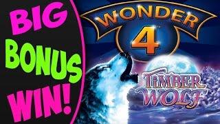 **BIG WIN** / Wonder 4 Gold - Timber Wolf Feature