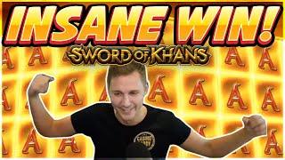 INSANE WIN! Sword Of Khans Big win - NEW SLOT - Casino Games from Casinodaddy Live Stream