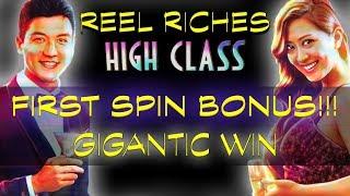 1ST SPIN BONUS • High Class Reel Riches • GIGANTIC PAYOUT • The Slot Cats •