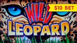 Wild Leopard Slot - RETRIGGER, BIG WIN SESSION - $10 Bet!