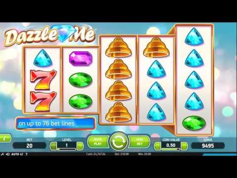 NetEnt Dazzle Me Video Slot Game Play £10