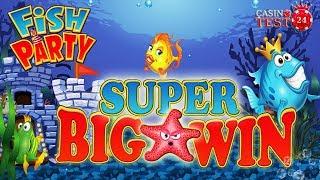 SUPER BIG WIN on Fish Party - Microgaming Slot - 1,50€ BET!