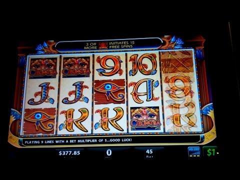 Cleopatra Slot Machine High Limit $45 MAX BET - Live Play Jackpot?!