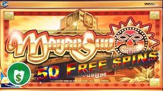 Mayan Sun slot machine, 50 spin bonus