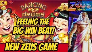 BIG WIN! Dancing Drums Bonus & New Zeus Power Link!