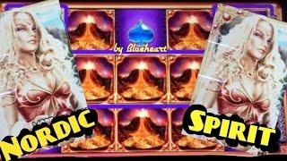 NORDIC SPIRIT slot machine HUGE BONUS WIN! (2 videos)