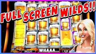 •RARE • FULL SCREEN WILDS • BIG WIN | Heidis Bier Haus Slot Machine Bonus