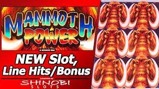 Mammoth Power Slot - First Look w/Live Play, 6 Bonuses and Nice Line Hits