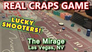 LUCKY LADY ROLLS 21 TIMES! - Live Craps Game #45 - The Mirage, Las Vegas, NV - Inside the Casino