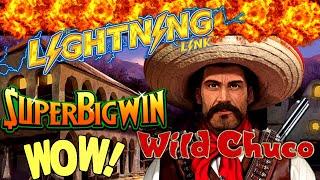 •MEGA BIG WIN•Lighting Link WILD CHUCO Slot Machine Max Bet Bonus Won| Better Than HANDPAY JACKPOT