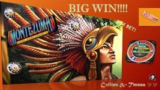 OH MY!!!! •BIG WIN• Montezuma • Slot Machine Bonus w/re-triggers • MAX BET