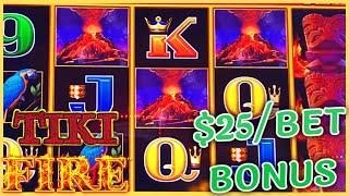 HIGH LIMIT Lightning Link Tiki Fire ⋆ Slots ⋆️$25 MAX BET Bonus Round Slot Machine Casino ⋆ Slots ⋆️