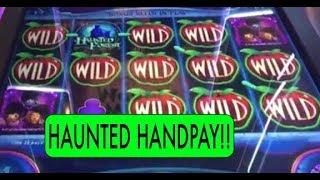 Huge HANDPAY win on Wizard of Oz - Haunted Forest Slot Machine
