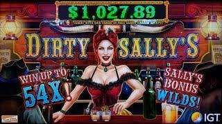NEW GAME & GREAT RUN on DIRTY SALLY'S SLOT MACHINE POKIE BONUSES - PALA CASINO