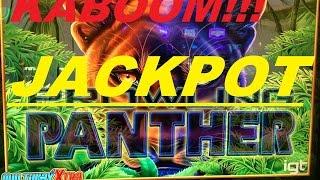 •KABOOM ! HAND PAY !! Prowling Panther Slot machine•MEGA JACKPOT BONUS WIN•$2.50 Bet