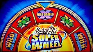 Quick Hit Super Wheel Slot - NICE SESSION, ALL BONUS FEATURES!