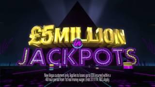 £5 Million in Jackpots and £20 New Player Bonus at William Hill VEGAS