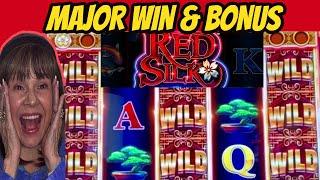 $7.50 Bet Major Win! AGS Red Silk Jackpot Features and Bonus!