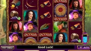 ROBIN OF SHERWOOD Video Slot Casino Game with a FOREST CARAVAN FREE SPIN BONUS