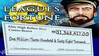 •MASSIVE $1,368,417.00 MILLION DOLLAR Leagues of Fortune Slot JACKPOT HANDPAY | SiX Slot | SiX Slot 