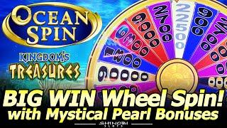 Big Win Wheel Spin! Mystical Pearl and Ocean Spin Neptune's Kingdom. Konami slot action at Yaamava!