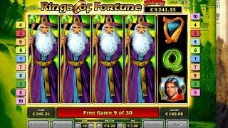 Rings of Fortune Slot - Huge Win - €2 Bet - Novomatic