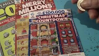 BIG Saturday Scratchcard game....£40.00 worth..20X..Merry Millions..Monopoly..Lucky Stars.etc