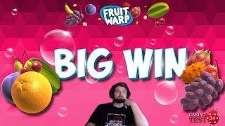BIG WIN ON FRUIT WARP SLOT (THUNDERKICK) - 3€ BET! • CasinoTest24DE