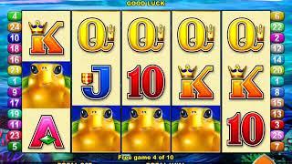 TURTLE TREASURE Video Slot Casino Game with a FREE SPIN BONUS