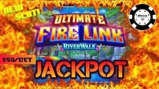 •NEW SLOT! Ultimate Fire Link River Walk •HIGH LIMIT $50 HANDPAY JACKPOT •LOCK IT LINK HUFF N' PUFF