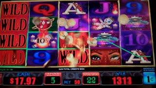 Fire Magic Slot Machine Bonus + Retriggers - 83 FREE SPINS w/ Magic Multipliers - BIG WIN