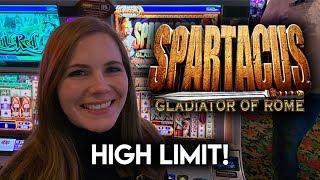 $1000 Vs High Limit Spartacus Slot Machine! $20/Spin! BONUS!!