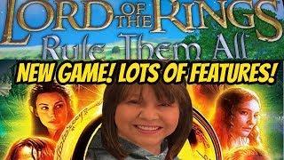 NEW SLOT! LORD OF THE RINGS RULE THEM ALL-LOTS OF FEATURES