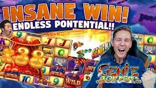 MEGA WIN! Genie Jackpots BIG WIN - HUGE WIN - Casino games (Online slots) from LIVE stream