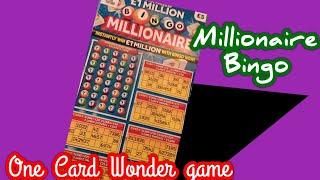 Millionaire Bingo Scratchcard.....One Card Wonder Game.....mmmmmmMMM