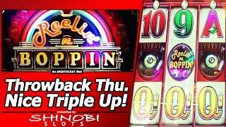 Reelin N Boppin Slot - TBT Live Play with Free Spins and a Triple-Up