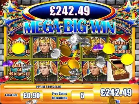 £376.05 MEGA BIG WIN (417.83 X STAKE) ON PALACE OF RICHES 2™ ONLINE SLOT GAME AT JACKPOT PARTY®