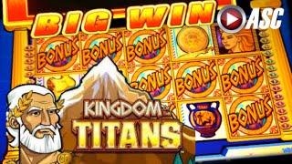 KINGDOM OF THE TITANS - SPINNING STREAK | WMS - BIG Win! Slot Machine Bonus
