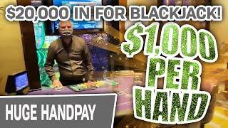 ⋆ Slots ⋆ $1,000 A HAND ⋆ Slots ⋆ I WIN MONEY Playing BLACKJACK in LAS VEGAS: $20,000 IN!