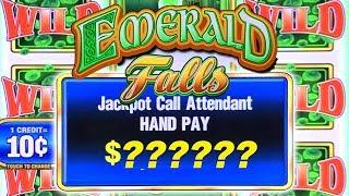 HIGH LIMIT JACKPOT WINNER! ★ Slots ★ $50 BETS ON EMERALD FALLS ★ Slots ★ BIG BETS HANDPAY WINNER!