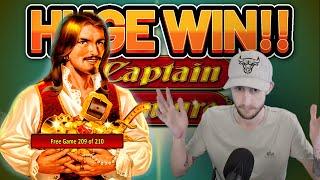 HUGE WIN! CAPTAIN VENTURE BIG WIN - Casino games from Casinodaddys live stream