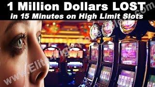 $1,000,000 Million Dollars LOST in 15 Minutes High Limit Vegas Casino Video Slot! NO Jackpot Handpay