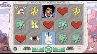 Jimi Hendrix Online Slot from NetEnt - Red Guitar Re-Spin & Pick and Click Feature!