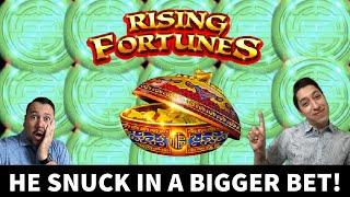 RISING FORTUNES Gil keeps SWITCHING THE BET when Rich isn't looking •