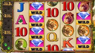 BIG CATS Video Slot Casino Game with a FREE SPIN BONUS