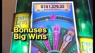 Big wins, Bonuses: Wizard of Oz, Whales of Cash, Game of Life!