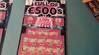 Its ..The.....Full £500s....  One Card Wonder.......and Bonus Scratchcards