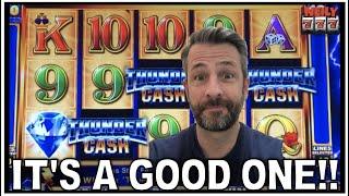 THUNDER CASH SLOT MACHINE BONUS AND IT WAS A GOOD ONE!!