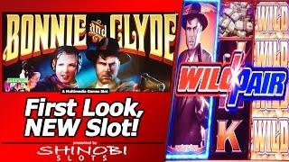 Bonnie and Clyde Slot - First Look, Wild Pair Feature and Free Spins Bonus